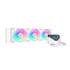 DeepCool "LT360 ARGB", skt. Intel si AMD, racire cu lichid, 3 x 120mm, 600 - 2400 RPM, iluminare RGB - infinity mirror, alb "R-LT360-WHAMNC-G-1"