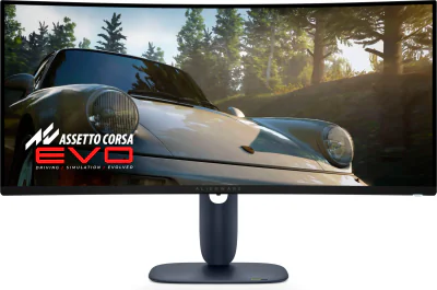 Dell Alienware 34 240Hz QD-OLED Gaming Monitor- AW3425DW 34.2" WQHD 3440x1440 240Hz, 110 PPI, 21:9, AR, 250cd/m2, 1000cd/m2, 0.03ms GTG, DP, HDMI, USB, USB-C, Height, Swivel, Tilt, Slant "AW3425DW-05"