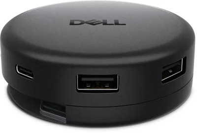 DELL DA326, Wired, USB 3.2 Gen 1 (3.1 Gen 1) Type-C, 100 W, 2500 Mbit/s, Black, 1.25 Gbit/s