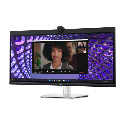 DELL P Series P3424WEB, 86.4 cm (34"), 3440 x 1440 pixels, 4K Ultra HD, LCD, 8 ms, Black