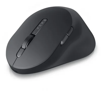 Dell Premier Rechargeable Mouse - MS900, Color: Graphite,  Connectivity: Wireless, Interface: 2.4 GHz, Bluetooth 5.1, Buttons: 7 (3 programmable), Movement Resolution: Adjustable from 800 to 8000 at increments of 200, Features: Vertical and horizonta