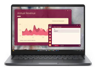 Laptop Business DELL Pro 14, cu procesor Intel Core Ultra 5 235U, 14'' IPS, 16 GB DDR5, 1 TB, Intel Integrated, Windows 11 Pro, 3 ani Garantie