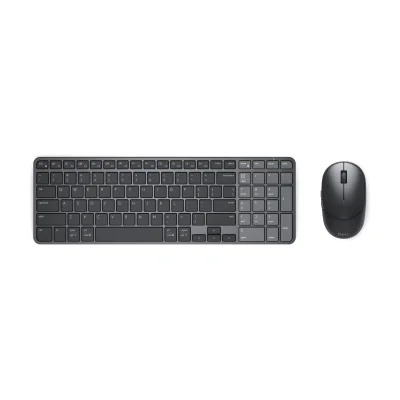 DELL Pro 7 KM746, Wireless, RF Wireless + Bluetooth, Scissor key switch, QWERTY, Graphite, Mouse included