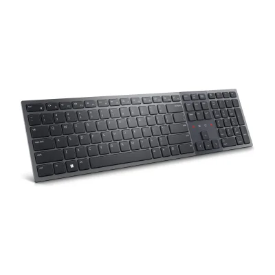 DELL Pro Premium Collaboration Keyboard - KB900 - US International (QWERTY), Full-size (100%), Wireless, RF Wireless + Bluetooth, Scissor key switch, QWERTY, Graphite