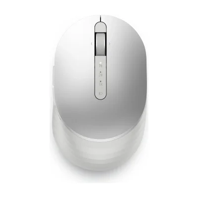 DELL Pro Premium Compact Mouse - MS7421W - Platinum Silver, Ambidextrous, Optical, RF Wireless + Bluetooth, 1600 DPI, Platinum, Silver