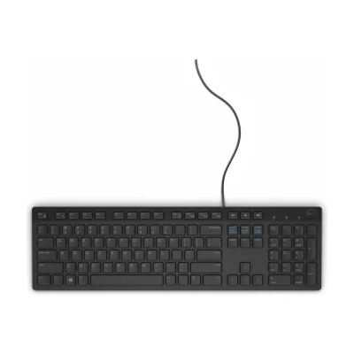 DELL Wired Keyboard - KB216 - Romanian (QWERTZ) - Black, Full-size (100%), Wired, USB, QWERTZ, Black