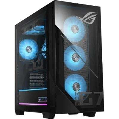 Desktop ASUS ROG G700TZ, GM700TZ-R9800X1750, Tower, 58L, AMD Ryzen 7 9800X3D Processor 4.7GHz (96MB Cache, up to 5.2GHz, 8 cores, 16  Threads), NVIDIA GeForce RTX 5080 PRIME 16GB GDDR7: 3xDP, 1x HDMI, 32GB DDR5 U-DIMM, 1TB M.2 2280 NVMe PCIe 4.0 SSD,