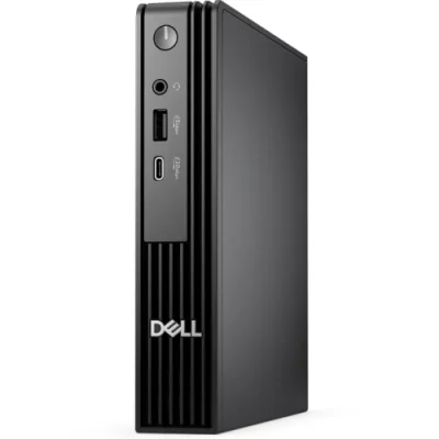 Desktop Business Dell Pro Micro QCM1255 cu procesor AMD AMD Ryzen 3 8300GE pana la 4.9 GHz, 8GB DDR5, 512GB None, AMD Radeon 740M, Linux, Black