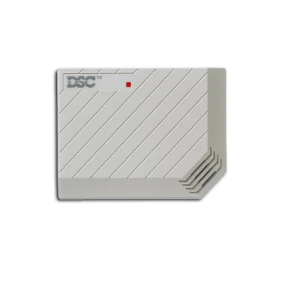 Detector acustic de spargere de geam DSC DG 50 , 10x10m, reglarea liniara a sensibilitatii, LED indicator de alarma, protectie RFI/EMI, tamper.