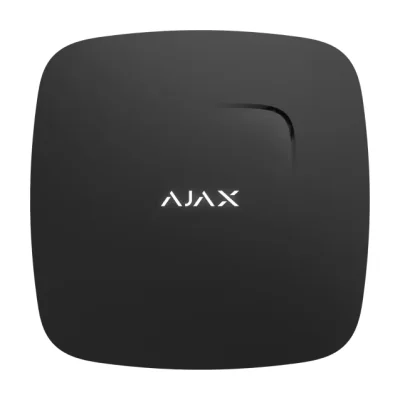 Detector de fum si temperatura FireProtect, wireless, negru - AJAX; Protectie eficienta de alarmare impotriva incendiilor, senzor optic, senzor temperatura, posibilitate operare stand-alone; Temperatura declansare alarma: +59°С ±2°С; Tip alarmare: op