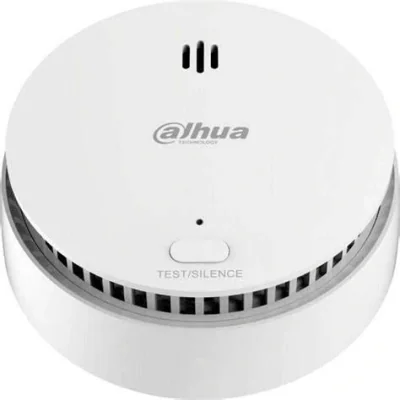 Detector de fum Wireless Dahua 868 MHz, alarma 85 dB, 3m, CR123A, alb