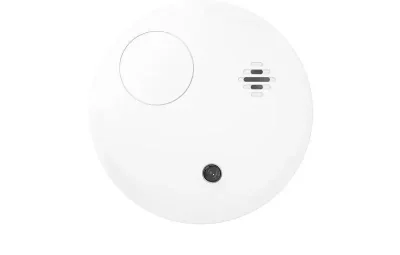 Detector de fum wireless Hikvision DS-PDSMK-E-WE, frecventa operare: 868MHz, criptare: AES-128 Encryption, transmisie in camp deschis: 800m, alarma sonora: ≥ 85 dB @ 3 m, alimentare pe baterie ( Non Replaceable CR17450 x 1pcs), durata medie a baterie
