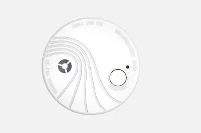 Detector de fum wireless Hikvision DS-PDSMK-S-WE, frecventa operare: 868MHz, criptare: AES-128 Encryption, transmisie in camp deschis: 800m, alarma sonora: ≥ 85 dB @ 3 m, alimentare pe baterie ( Non Replaceable CR17450 x 1pcs), durata medie a baterie