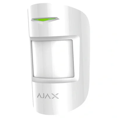 "Detector de miscare in dubla tehnologie PIR+MW, alb - AJAX; Detectie miscare: max. 12 m; Sensibilitate: ajustabila 3 nivele; Unghi detectie: 88.5° orizontal, 80° vertical; Viteza detectie: 0.3 ÷ 2 m/s; Imunitate PET: max. 20 Kg, inaltime 50 cm; Timp