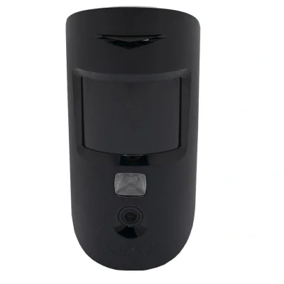 "Detector de miscare PIR MotionCam Indoor, imunitate animale, negru - AJAX; Protectie eficienta prin senzor miscare cu verificare foto.; Detectie miscare: max. 12 m, Unghi camera: 90°; Sensibilitate: ajustabila 3 nivele Unghi detectie: 88.5° orizonta