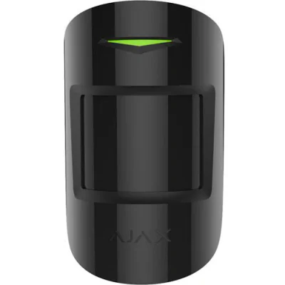 Detector de miscare si geam spart, wireless, negru - AJAX; Detectie miscare si geam spart: PIR 12m. GS 9m, Sensibilitate: ajustabila 3 nivele; Unghi detectie PIR: 88°; Unghi detectie GS: 180°; Timp alarmare: 0.15 s; Senzori: SmartDetect, microfon ele