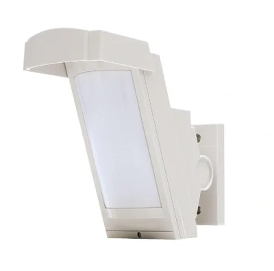 Detector Optex PIR + MICRO-WAVE COMBINATION, HX-40DAM(C); detector de exterior; tehnologie Intelligent AND Logic pentru evitarea alarmelor false datorate animalelor mici; Raza acoperire PIR: 12 m unghi 85o/94 zone; Setare limita distanta: 4m, 5.5m, 9