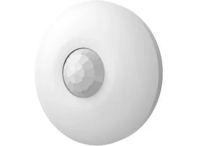 Detector PIR wireless de tavan Hikvision DS-PDCL12-EG2-WE, seria AXPRO, frecventa 868MHz,   raza de detectie 12m / 360°, SEC (Smart Environmental Control) - Advanced digital signal processing and 3D optics, criptare AES-128, distanta de transmisie 1.