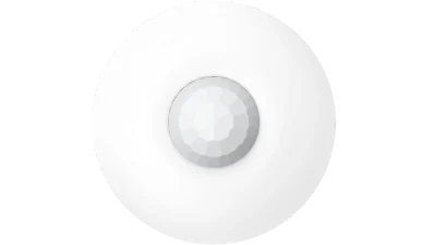 Detector PIR wireless de tavan Hikvision DS-PDCL12-EG2-WE, seria AXPRO, frecventa 868MHz,   raza de detectie 12m / 360°, SEC (Smart Environmental Control) - Advanced digital signal processing and 3D optics, criptare AES-128, distanta de transmisie 1.