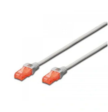 DIGITUS CAT 6 U-UTP patch cable Cu LSZH AWG 26/7 length 3 m color grey "DK-1617-030"