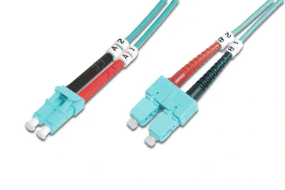 DIGITUS DK-2532-02/3 Fiber Optic Patch Cord LC/SC 2m duplex Multimode OM3