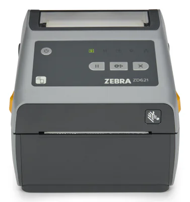Direct Thermal Printer ZD621; 203 dpi, USB, USB Host, Ethernet, Serial, BTLE5, EU and UK Cords, Swiss Font, EZPL