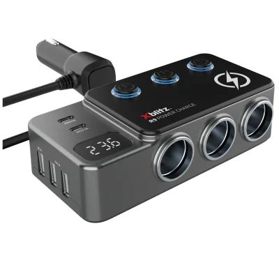 Distribuitor auto Xblitz XB-R9, max. 120 W, USB-C Power Delivery