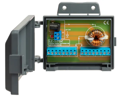 Distribuitor de alimentare cu filtru DELTA LZ-1/FDC, 2 intrări, 8 ieșiri