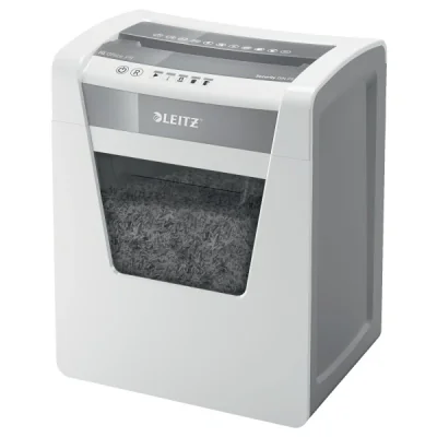 Leitz IQ Office Paper Shredder Security P5, Micro-cut shredding, 22.3 cm, 2 x 15 mm, 23 L, 250 sheets, 55 dB