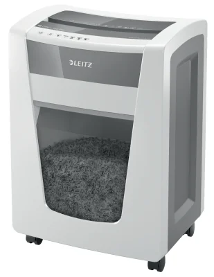 Leitz IQ Office Pro Paper Shredder P5 +, Micro-cut shredding, 23 cm, 2 x 5 mm, 30 L, 350 sheets, 55 dB