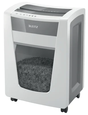 Leitz IQ Office Pro Paper Shredder P4, Cross shredding, 23 cm, 4 x 40 mm, 30 L, 275 sheets, 55 dB