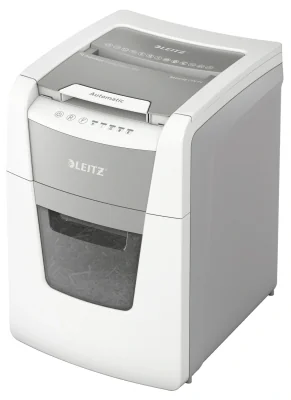 Leitz IQ Autofeed Small Office 100 Automatic Paper Shredder P4, Cross shredding, 22 cm, 4 x 30 mm, 34 L, 250 sheets, 55 dB