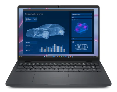 Laptop Workstation DELL Pro Max 16, cu procesor Ryzen AI 7 PRO 350, 16'' WVA, 32 GB LPDDR5x, 1 TB SSD, NVIDIA RTX PRO 1000, 8GB GDDR7, Windows 11 Pro, 3 ani Garantie