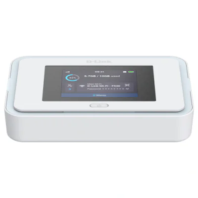 DLINK 5G NR AX3000 Wi-Fi 6 Mobile Hotspot, 4 x cellular internal antennas, 2 x Wi-Fi 2.4 GHz / 5 GHz internal antennas, viteza wireless 3000Mbps (5 GHz up to 2402 Mbps / 2.4 GHz up to 574 Mbps)