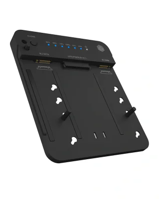 DOCKING STATION Icy Box, pentru clonat de la HDD/SSD 2.5" si 3.5" SATA, la M.2 PCIe NVMe SSD, bidirectional, LED, USB 3.2 Gen2 Type-C, negru, "IB-2915MSCL-C31" 9 )