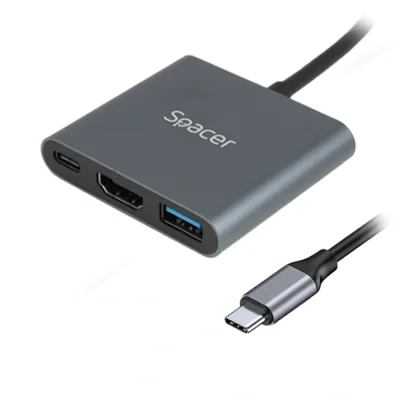 Compatibil cu brand - universal Conectare docking la PC/NB - USB Type-C Porturi USB - USB 3.0 (USB 3.1 gen 1) x 1; USB Type-C x 1 Porturi video - HDMI x 1 Porturi audio - nu Port retea (RJ-45) - fara port retea Port Power Delivery (PD) - da (prin Typ