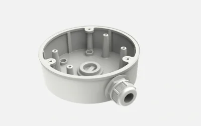 Doza conexiuni Hikvision DS-1280ZJ-PT6, material aliaj de aluminiu, dimensiuni: Φ137 mm × 42 mm, greutatate: 280 g