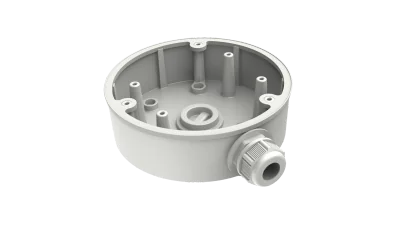 Doza conexiuni Hikvision DS-1280ZJ-PT6, material aliaj de aluminiu, dimensiuni: Φ137 mm × 42 mm, greutatate: 280 g