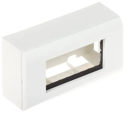Doză cu suport și ramă STASIŃSKI PK/SR/4M, System 45, 2 module 45 x 45 mm
