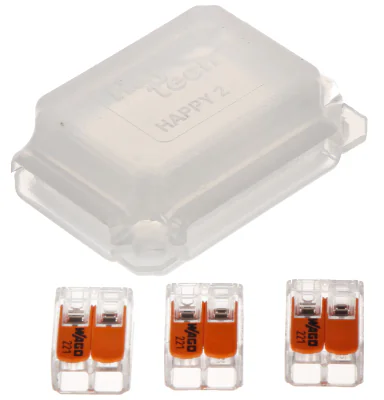 Doză de joncțiune cu gel RayTech HAPPY-JOINT-6, IP68, 3 perechi de borne