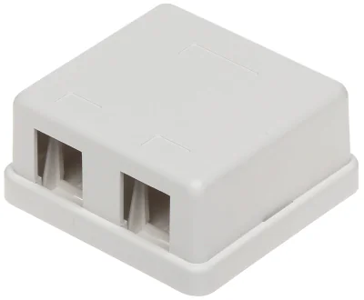 Doză de montaj pentru module Keystone FX2-MULTI, 2 locuri, PET