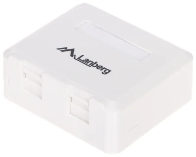 Doză de montaj pentru module Keystone Lanberg FX2-LAN, 2 locuri, plastic