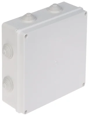Doză de ramificație cu presetupe Elektro-Plast LUX-196X196/EPN, IP55, 8 intrări Ø 29 mm