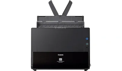 Scanner Canon DRC225II, dimensiune A4, tip sheetfed, viteza de scanare 25ppm alb-negru si color,50IPM, Duplex, rezolutie optica 600dpi, senzor CIS, software inclus: ISIS /TWAIN Driver (Windows 2000/XP Pro/XP Home/Vista/7/8/10), CaptureOnTouch, Nuance