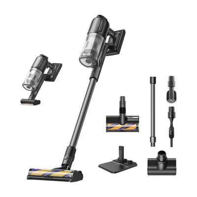 Dreame R20 Ultra, Stick vacuum, Bagless, Black, 0.6 L, Dry, HEPA