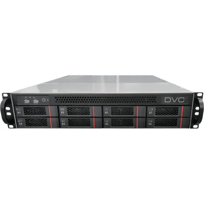 DRN-64168RPW - NVR standalone cu 64 de canale, suportă camere DVC IP de 8Mpx/5Mpx/4Mpx/3Mpx/1080p, 8 x HDD, RAID 0,1,5,6,10; quadplex, compresie H.264/H.26