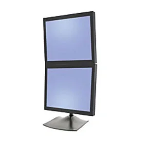 DS100 SERIE 2X LCD FREESTAND/BLACK 28IN VERTICAL HIGHT 2 CLAM