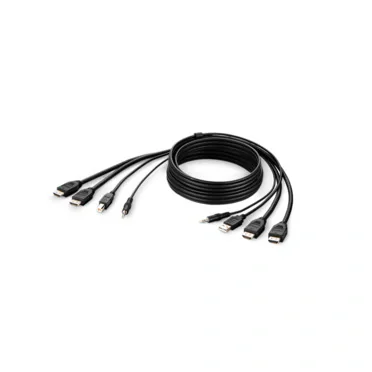 DUAL HDMI/USB/AUD CBL/HDMI M/M USB A/B 6IN