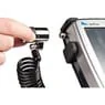 DUAL LOCK CURLY CABLE W/M4/SCREW AS STD BLACK