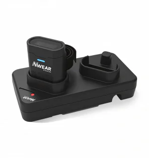 Dual slot Charging cradle (connectable up to 5 pcs) for WD4 Series, USB-C cable included .
